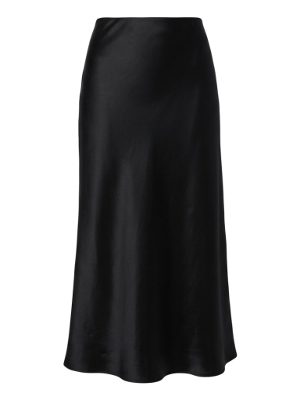 satin midi skirt