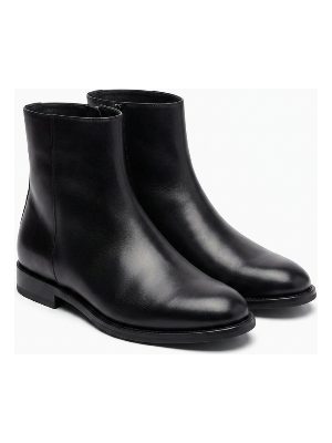 botines de cuero · negro