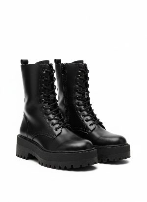 chunky combat boots