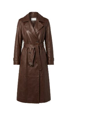 long leather coat