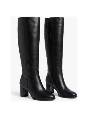 knee-high leather boots