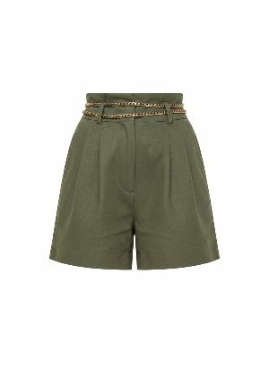 high-waisted shorts