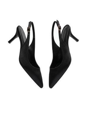 zapatos de tacón destalonados