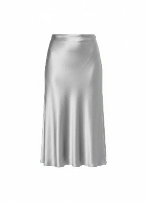 satin midi skirt