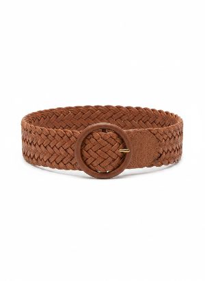 wide braided belt