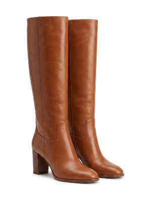 heeled tall boots