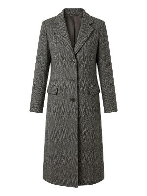 long tweed coat