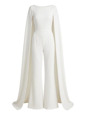 bridal jumpsuit with cape