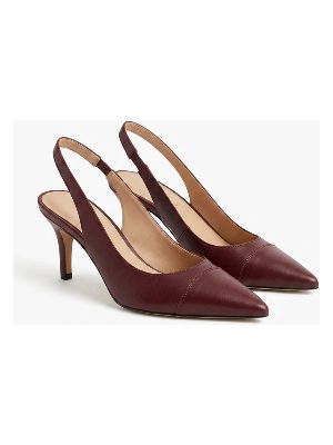 zapatos de tacón destalonados · burdeos