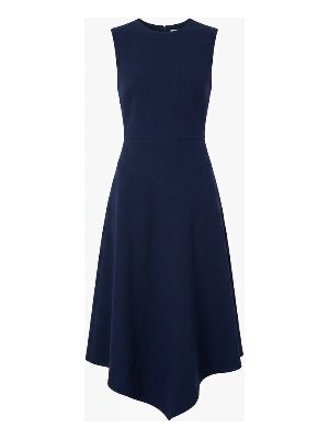 vestido midi sin mangas · azul marino