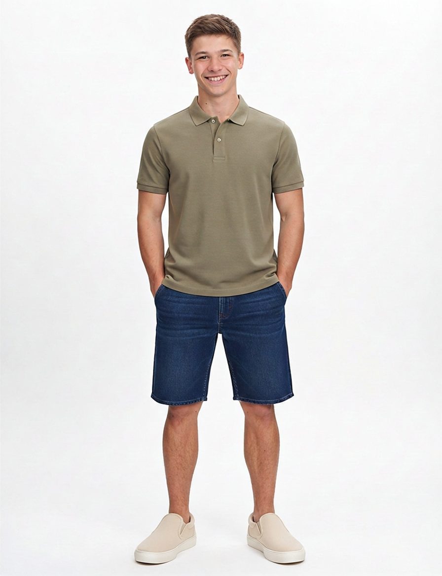 El joven luce un atuendo casual y cómodo, ideal para el día a día. · Outfit de Nicolas López Roman