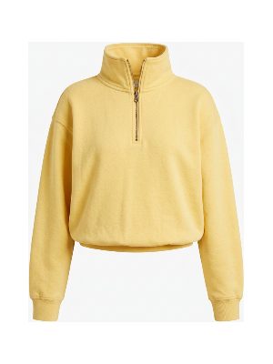 high-neck half-zip sweatshirt