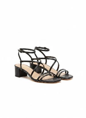 low-heeled strap sandals