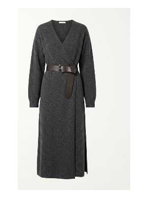 wrap midi dress