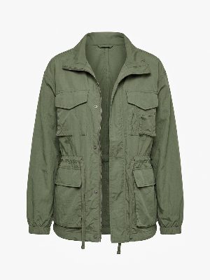 green utility jacket