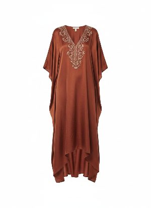 embroidered kaftan dress