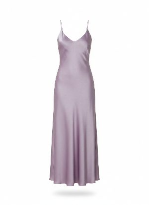 maxi satin slip dress