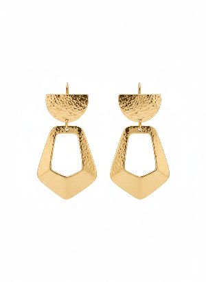 large geometric earrings