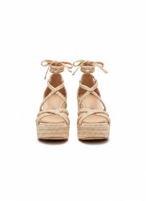 lace-up platform sandals