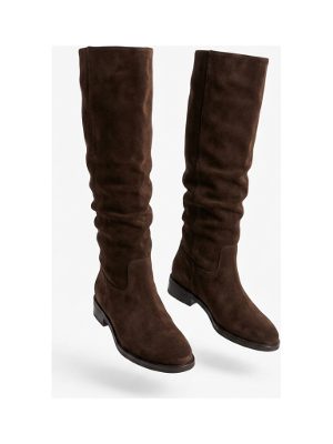 suede knee-high boots
