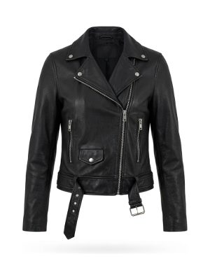 chaqueta de cuero motera