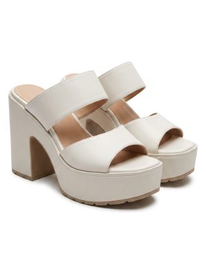 sandalias de plataforma blancas · blanco