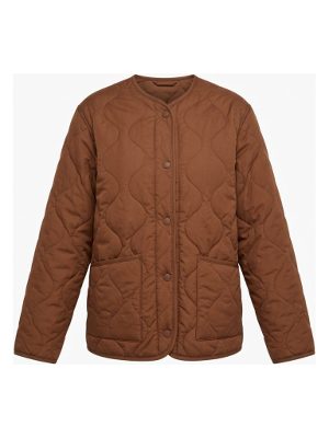 chaqueta acolchada marrón