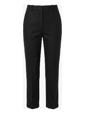 black straight trousers
