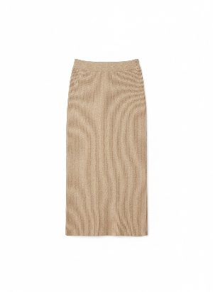 Knit midi skirt