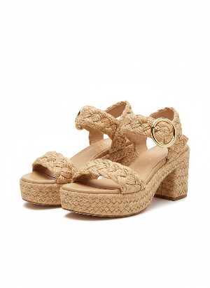 braided platform sandals