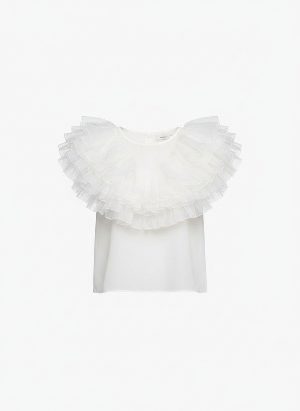 ruffled blouse
