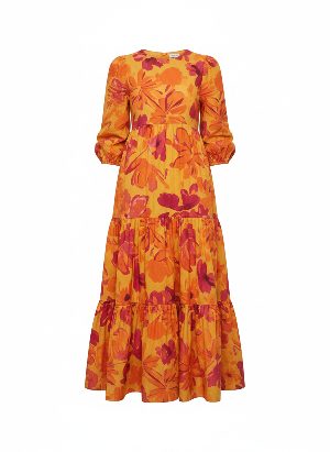 printed floral maxi dress