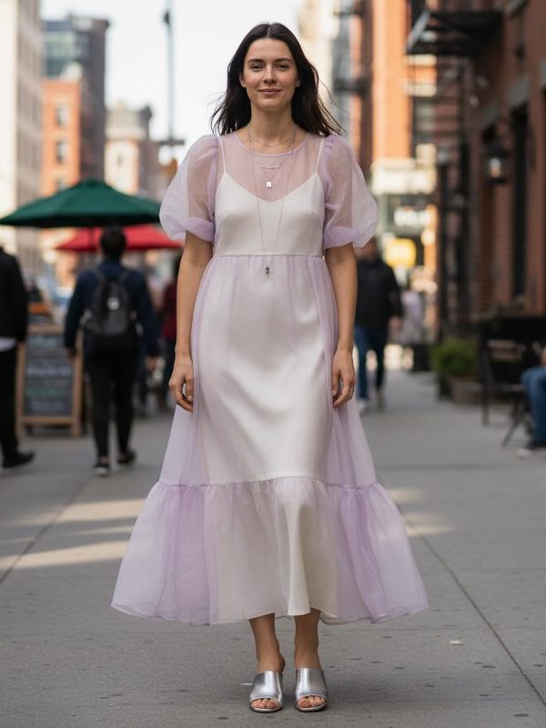 Effortless Spring Style: The Lavender Organza Dream