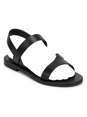 sandalias planas · negro
