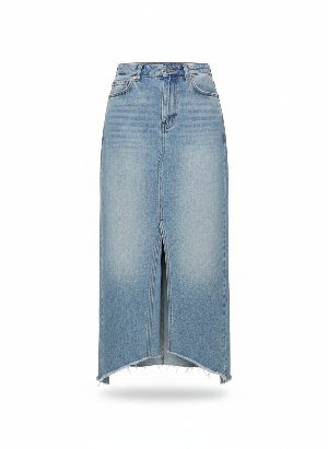long denim skirt