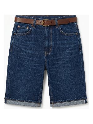 bermudas de mezclilla · azul oscuro
