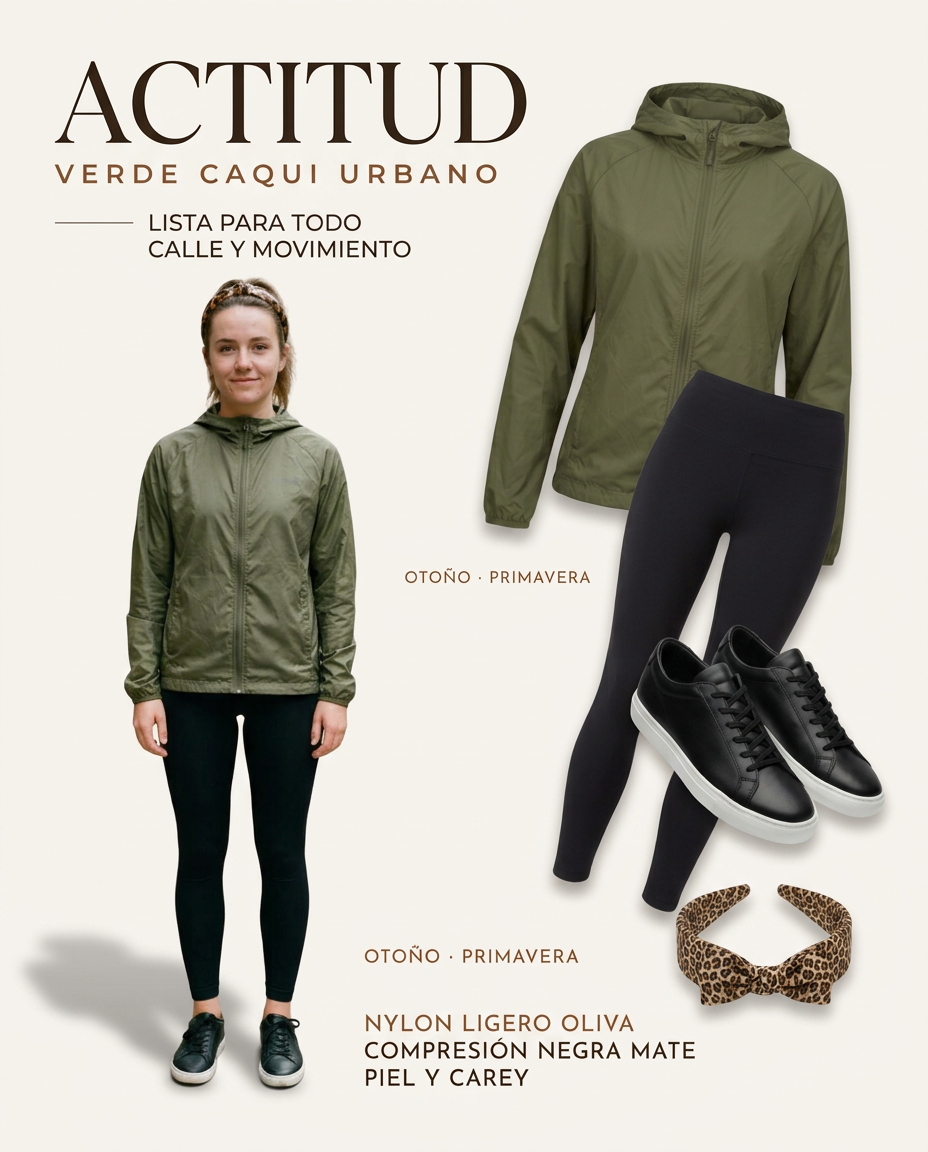Look vert olive pour tes balades urbaines stylées